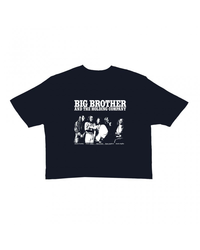 Ladies' Crop Tee | Featuring Janis Joplin Black and White Photo Big Brother and The Holding Co. Crop T-shirt $9.16 Shirts