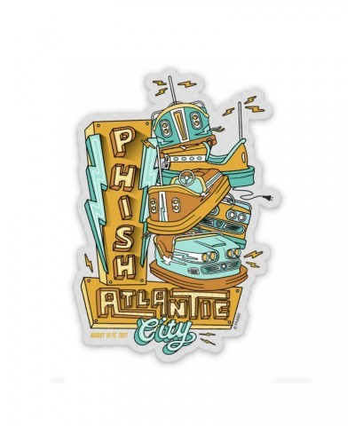 Phish Stacked Bumpers Atlantic City Sticker $1.44 Accessories