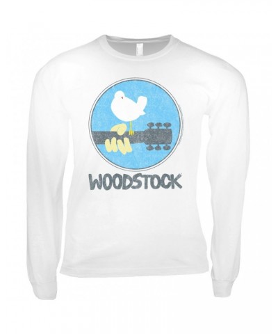 Woodstock Long Sleeve Shirt | Bird And Guitar Shirt $10.78 Shirts
