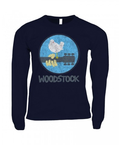 Woodstock Long Sleeve Shirt | Bird And Guitar Shirt $10.78 Shirts