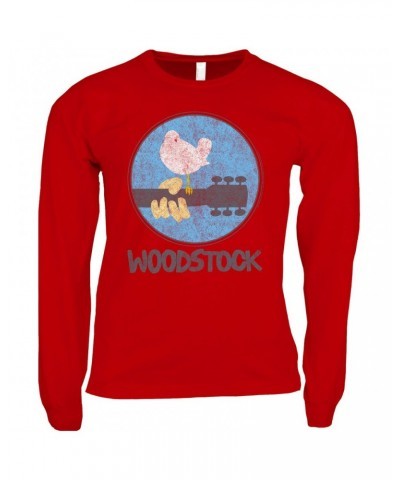 Woodstock Long Sleeve Shirt | Bird And Guitar Shirt $10.78 Shirts