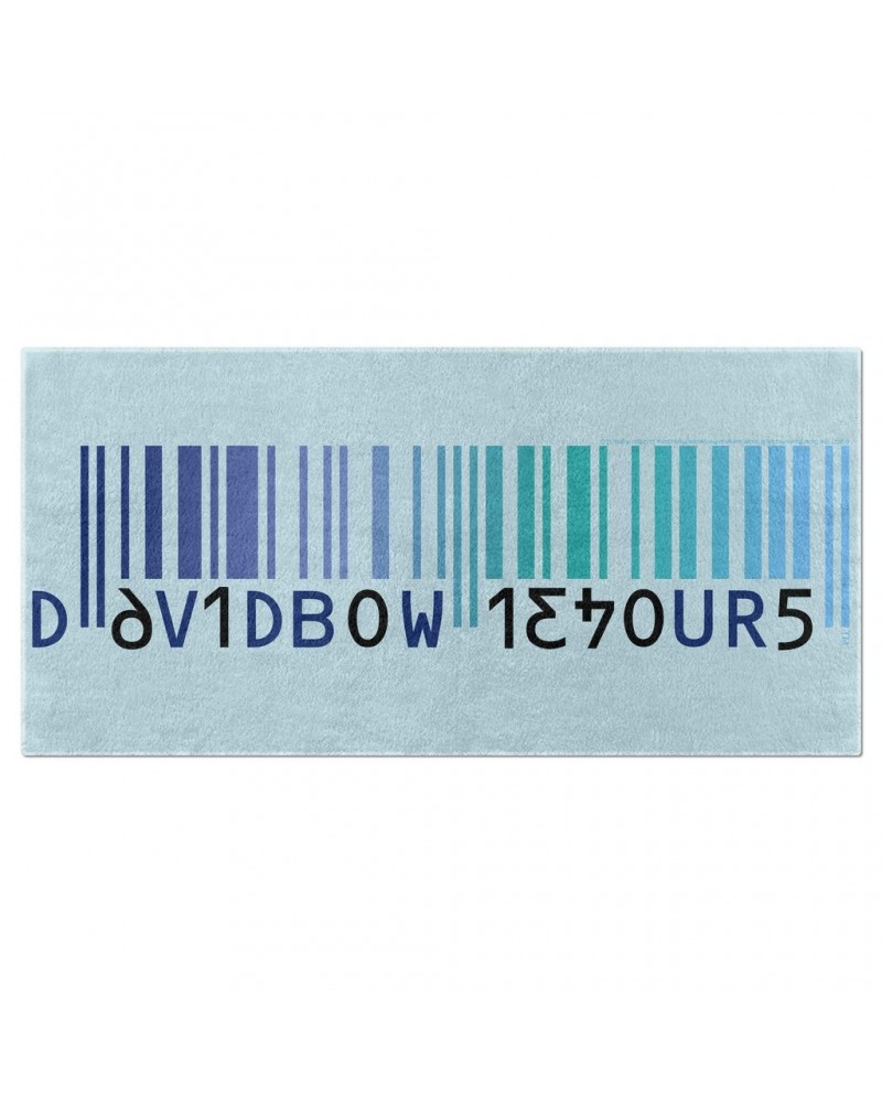 David Bowie Beach Towel | Hours Album Barcode Towel $23.63 Towels