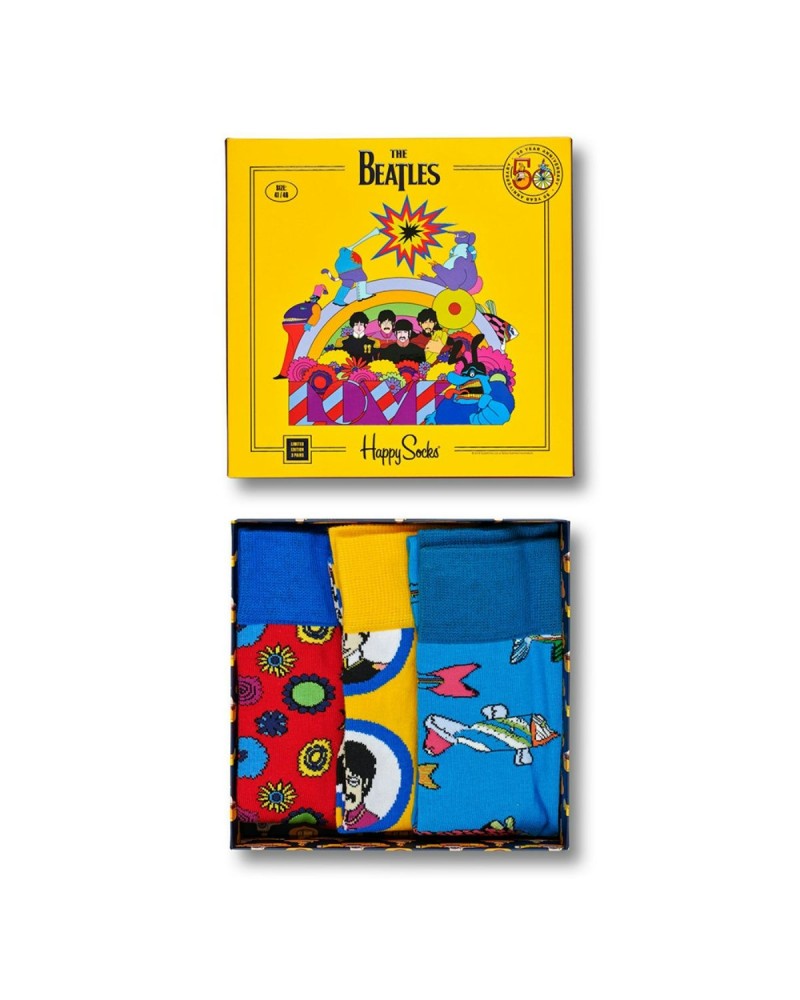 The Beatles Yellow Submarine Adult 3 Pack Sock Set $14.28 Footware