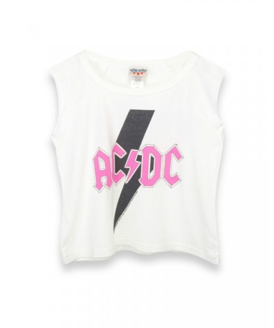 AC/DC Pink Logo Black Lightening Bolt White Kids T-Shirt $1.65 Kids