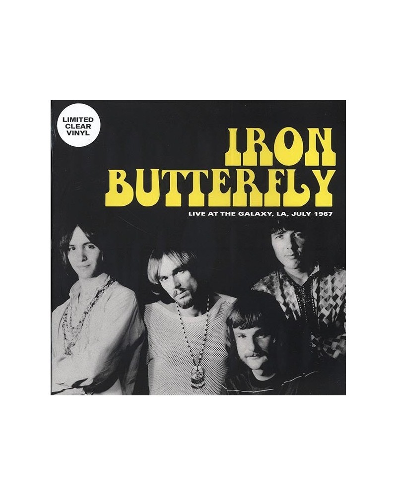 Iron Butterfly LP - Live At The Galaxy LA July 1967 (ltd. 500 copies made) (clear vinyl) $13.38 Vinyl