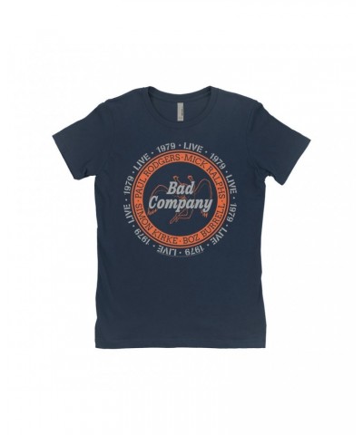 Bad Company Ladies' Boyfriend T-Shirt | Live In Concert 1979 Shirt $11.48 Shirts