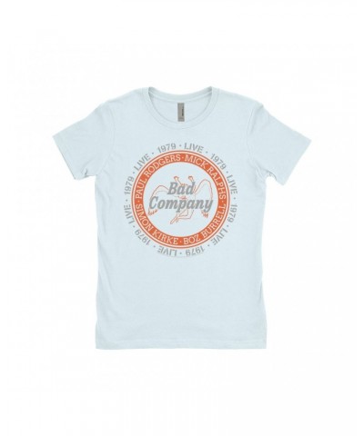 Bad Company Ladies' Boyfriend T-Shirt | Live In Concert 1979 Shirt $11.48 Shirts