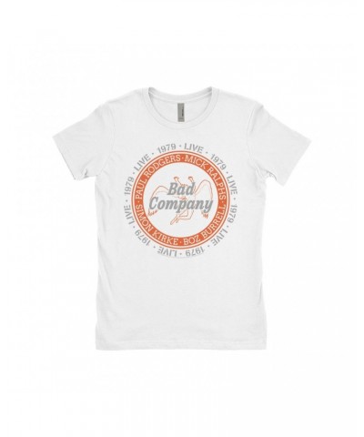 Bad Company Ladies' Boyfriend T-Shirt | Live In Concert 1979 Shirt $11.48 Shirts