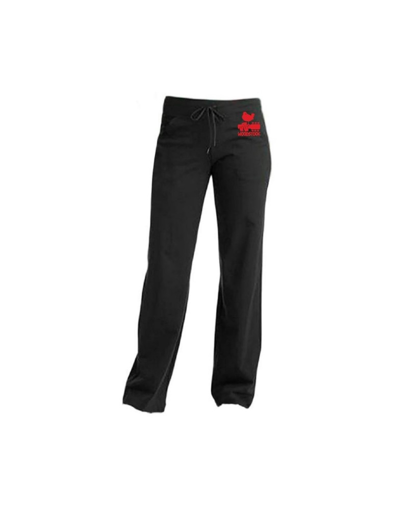 Woodstock Dove & Guitar Logo Yoga Pants $13.95 Pants