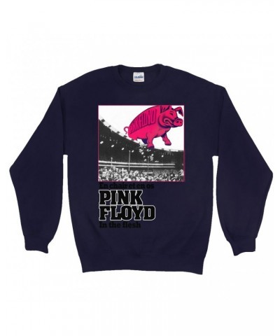 Pink Floyd Sweatshirt | In The Flesh French Concert Poster Sweatshirt $13.28 Sweatshirts