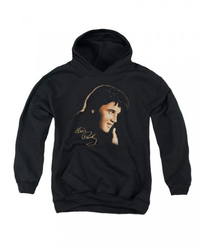 Elvis Presley Youth Hoodie | WARM PORTRAIT Pull-Over Sweatshirt $11.31 Sweatshirts