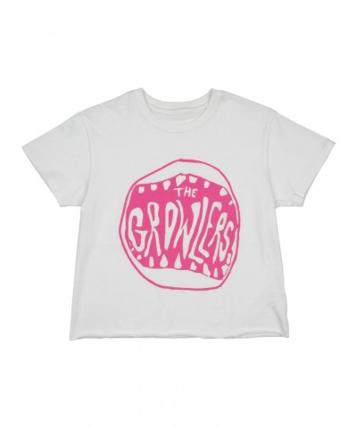 The Growlers Classic Mouth Girls Cutoff T-Shirt - Pink $12.60 Shirts