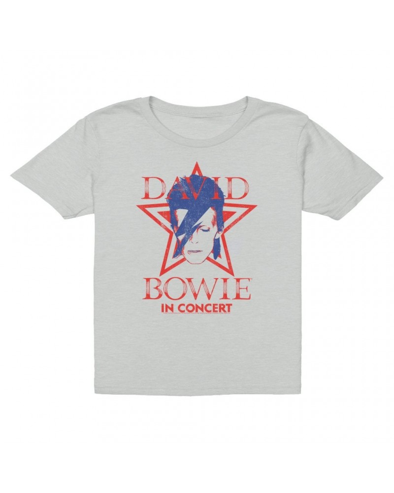 David Bowie Kids T-Shirt | Aladdin Sane Star Power Kids T-Shirt $10.23 Kids