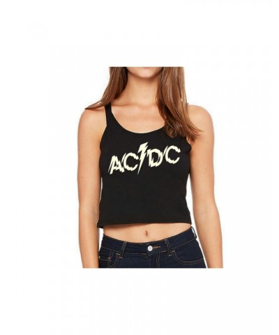 AC/DC Splintered Logo Sleeveless Crop Top $12.60 Shirts