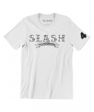 Slash Tattoo Logo White Tee $12.88 Shirts