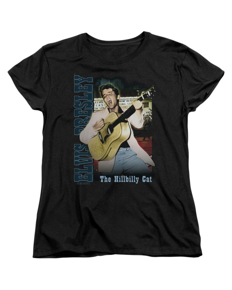 Elvis Presley Women's Shirt | MEMPHIS Ladies Tee $8.82 Shirts