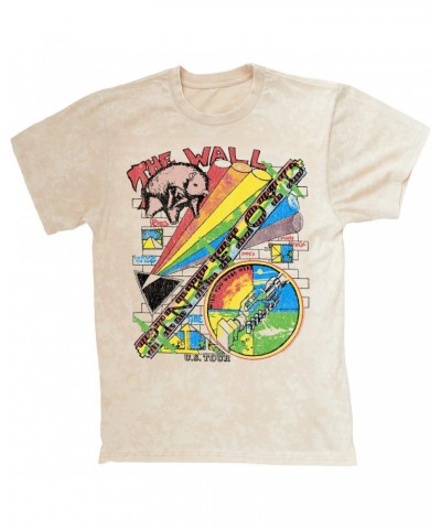 Pink Floyd T-shirt | The Wall U.S. Tour Sketch Distressed Mineral Wash Shirt $11.68 Shirts