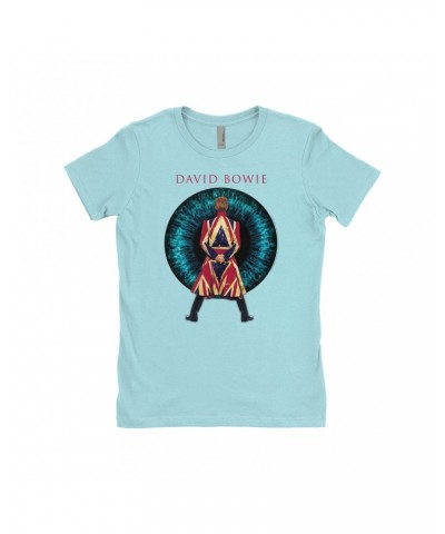 David Bowie Ladies' Boyfriend T-Shirt | Live And Well Eye Image Shirt $8.23 Shirts