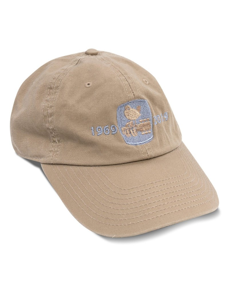 Woodstock 50th Anniversary Khaki Twill Cap $11.05 Hats