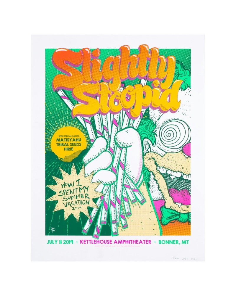 Slightly Stoopid Bonner MT 7.11.19 Show Poster $12.00 Decor