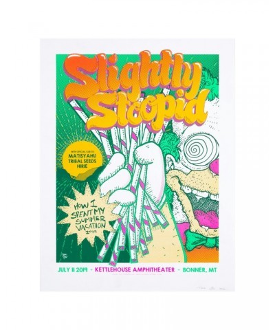 Slightly Stoopid Bonner MT 7.11.19 Show Poster $12.00 Decor