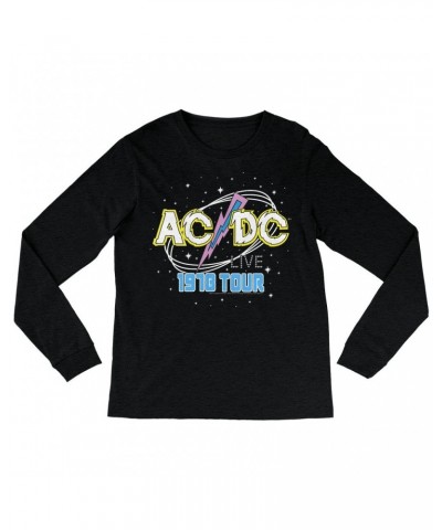 AC/DC Heather Long Sleeve Shirt | LIVE 1978 Tour Design Shirt $13.18 Shirts