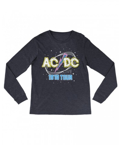AC/DC Heather Long Sleeve Shirt | LIVE 1978 Tour Design Shirt $13.18 Shirts