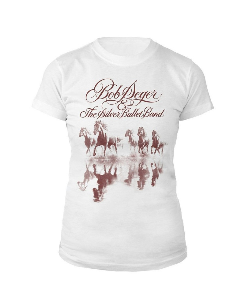 Bob Seger & The Silver Bullet Band Against the Wind Women's shirt $9.58 Shirts