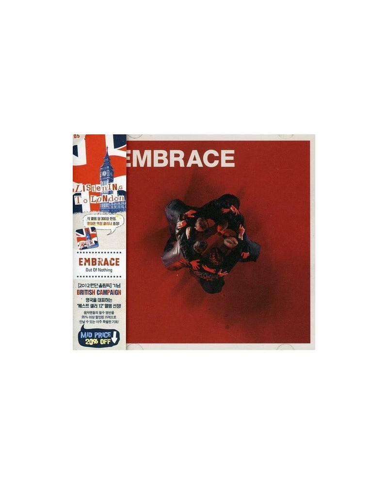 Embrace OUT OF NOTHING (2012 LONDON CAMPAIGN) CD $7.13 CD