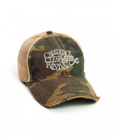 Creedence Clearwater Revival Logo Trucker Cap Camo $11.40 Hats