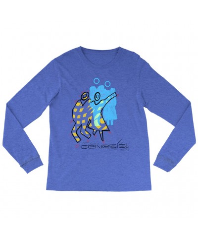 Genesis Long Sleeve Shirt | Artistic Cartoon Illustration Pastels Shirt $9.28 Shirts