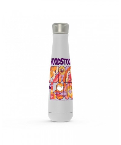 Woodstock Peristyle Water Bottle | Peace And Love Groovy Design Water Bottle $7.79 Drinkware