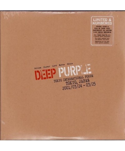 Deep Purple LIVE IN TOKYO 2001 (RED & CLEAR 'FLAG OF JAPAN VINYL/4LP) Vinyl Record $25.20 Vinyl