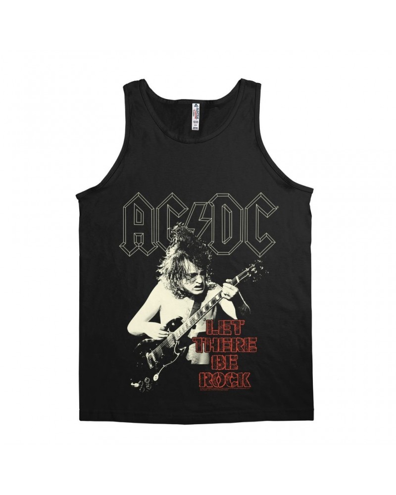 AC/DC Unisex Tank Top | Angus Young Let There Be Rock Distressed Shirt $12.48 Shirts