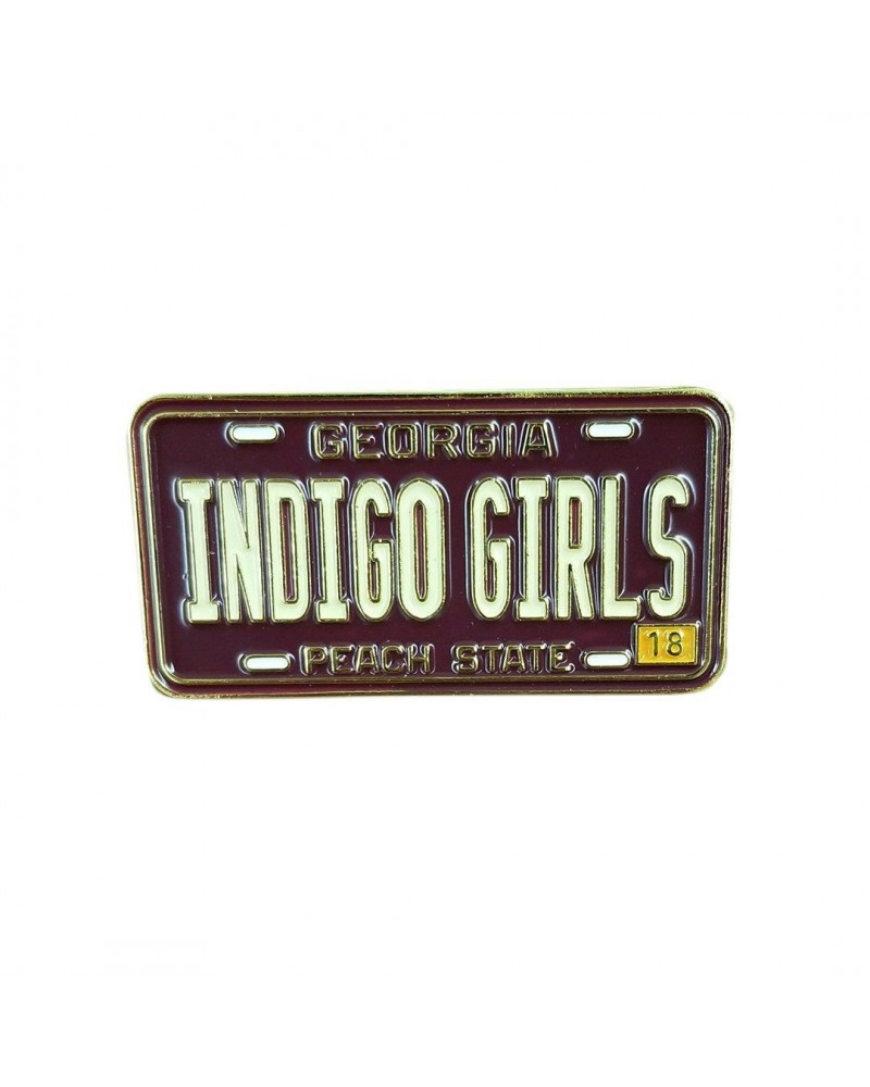 Indigo Girls License Plate Enamel Pin $6.00 Accessories