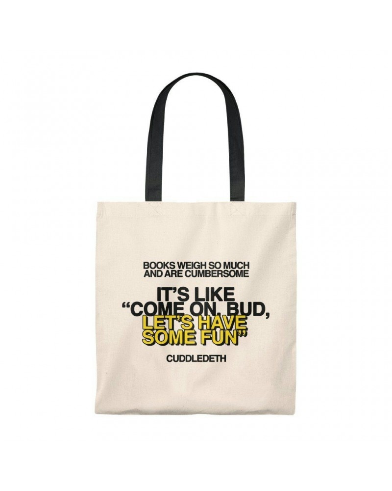Cuddledeth Tote Bag For Cumbersome Books $6.20 Bags