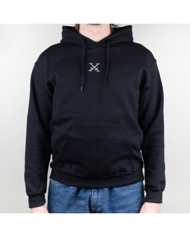 Xiu Xiu Embroidered Silver Logo Hooded Sweatshirt $23.00 Sweatshirts