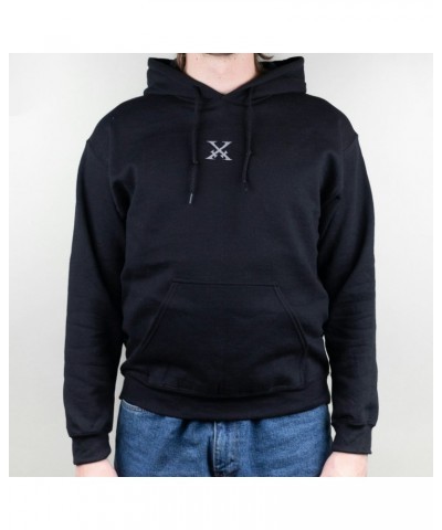Xiu Xiu Embroidered Silver Logo Hooded Sweatshirt $23.00 Sweatshirts