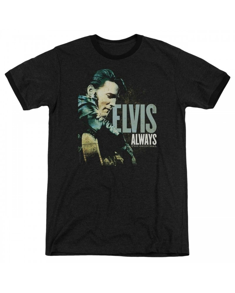 Elvis Presley Shirt | ALWAYS THE ORIGINAL Premium Ringer Tee $9.90 Shirts