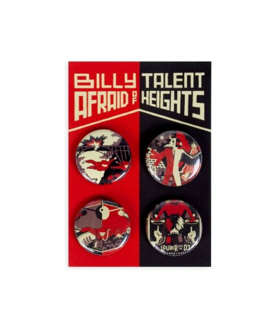 Billy Talent Afraid of Heights Button Pack $1.80 Accessories