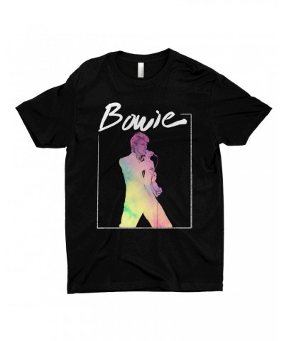 David Bowie T-Shirt | Bowie 1983 Concert In Pastels Shirt $7.73 Shirts